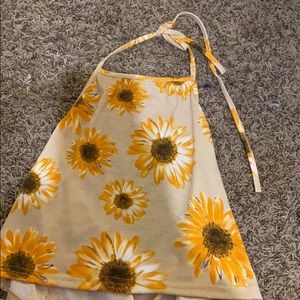 Sunflower crop top
